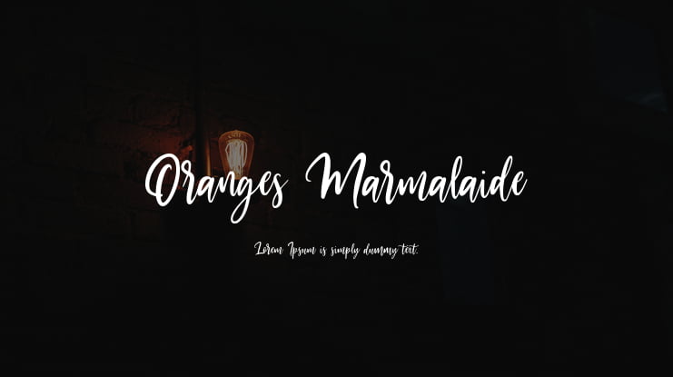Oranges Marmalaide Font