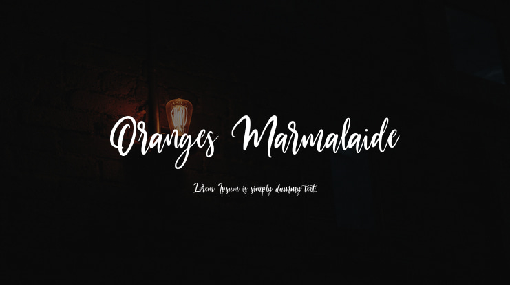 Oranges Marmalaide Font