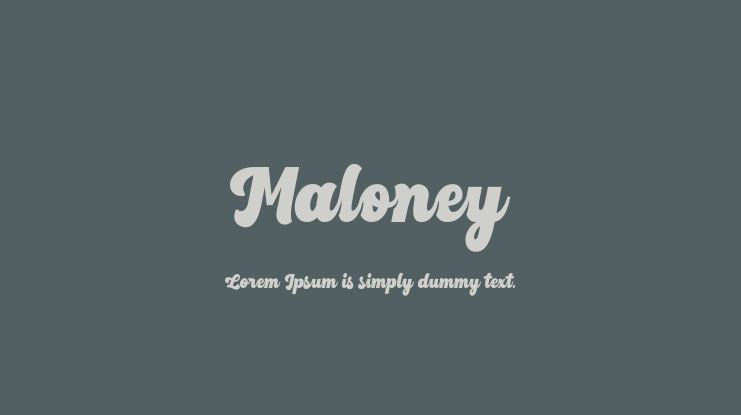 Maloney Font Family