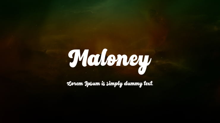 Maloney Font Family