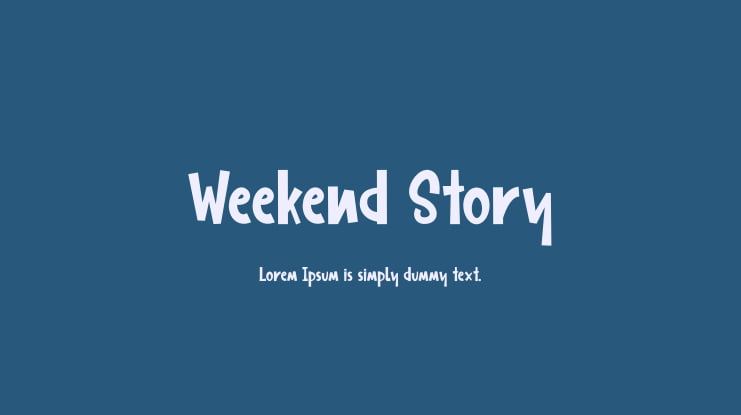 Weekend Story Font