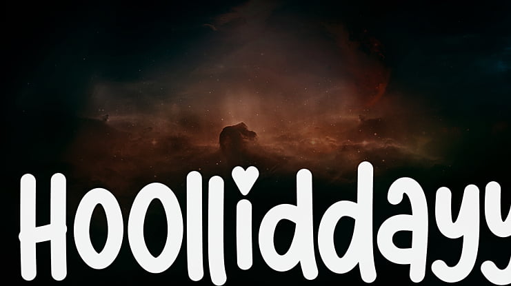 Hoolliddayy Font