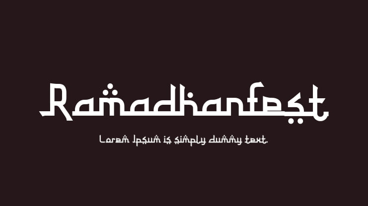 Ramadhanfest Font