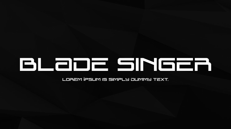Blade Singer Font Family