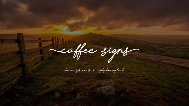 Coffee Signs Font