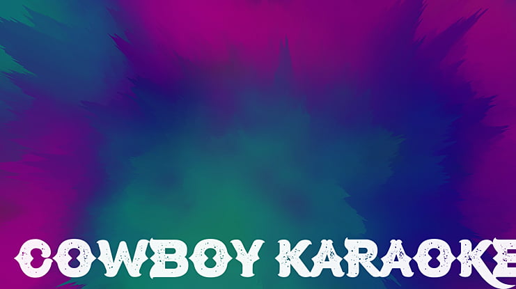 Cowboy Karaoke Font