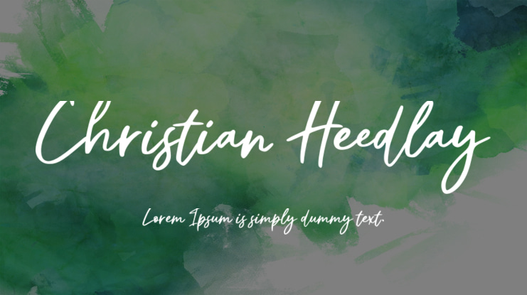 Christian Heedlay Font