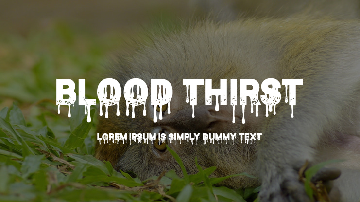 Blood Thirst Font