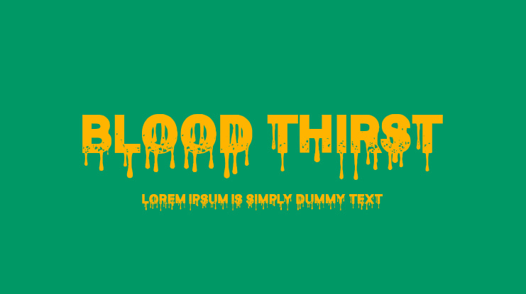 Blood Thirst Font