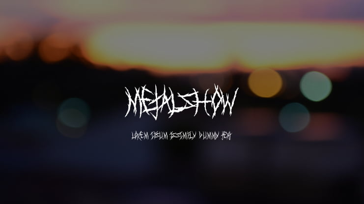 MetalShow Font