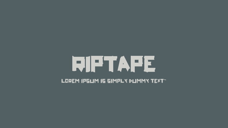 RipTape Font Family