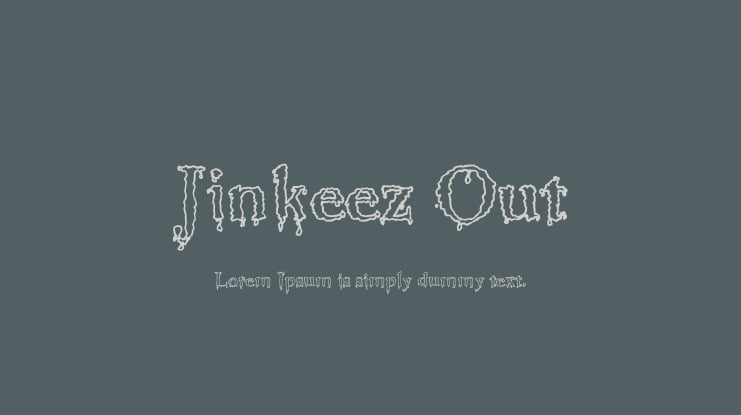 Jinkeez Out Font Family