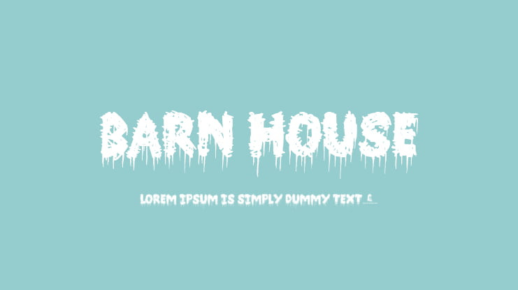 Barn House Font