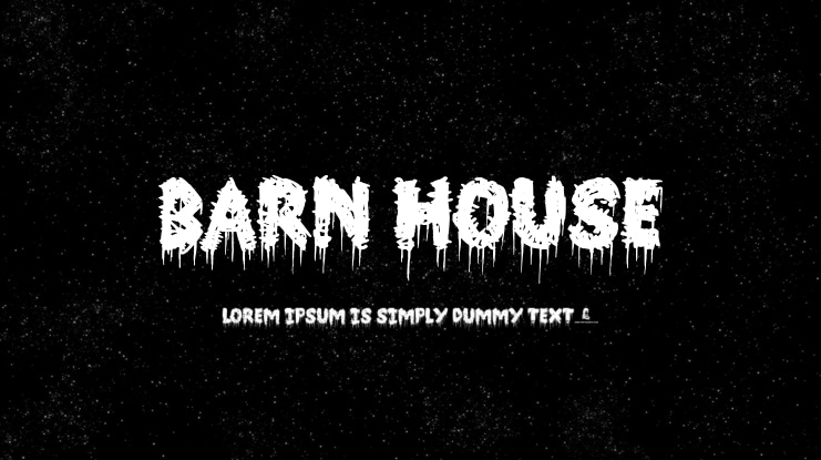 Barn House Font
