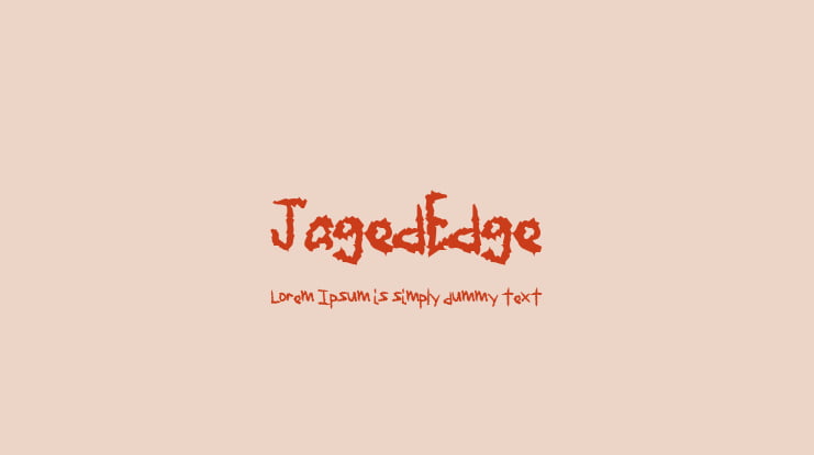 JagedEdge Font
