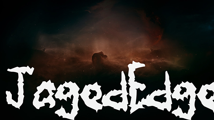 JagedEdge Font