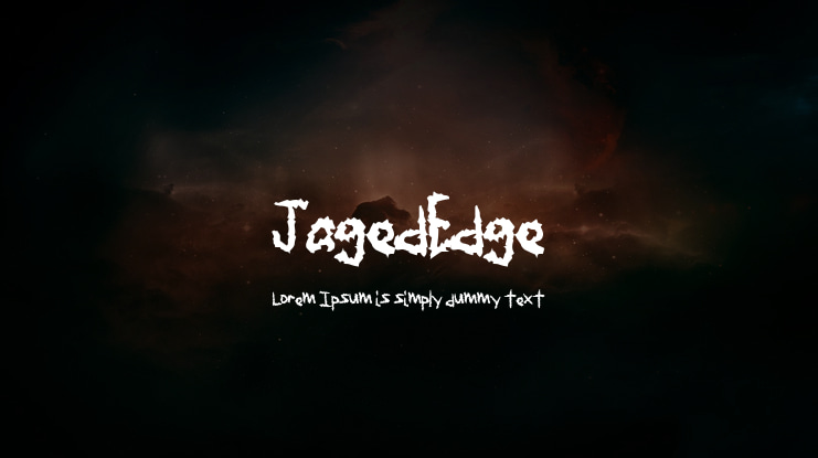 JagedEdge Font