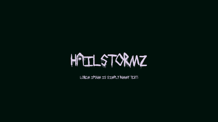HailStormz Font