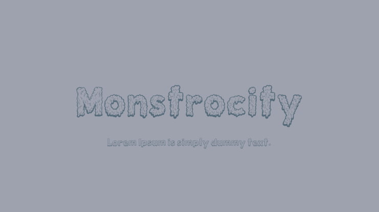 Monstrocity Font