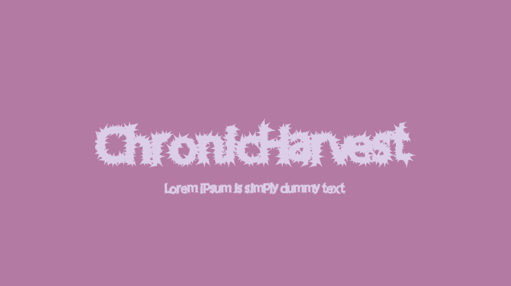 ChronicHarvest Font