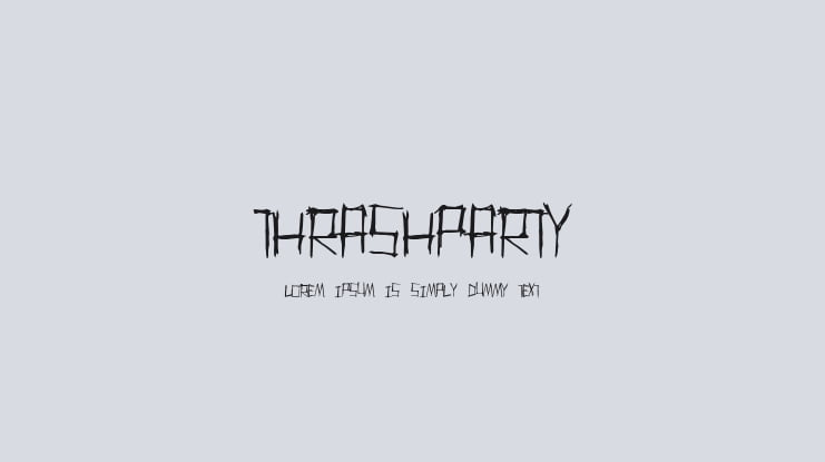 ThrashParty Font