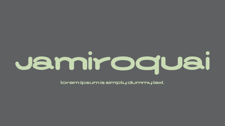 Jamiroquai Font