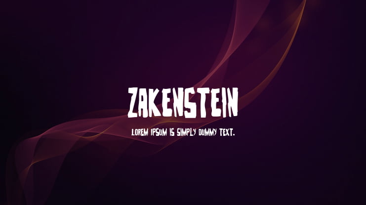 Zakenstein Font Family