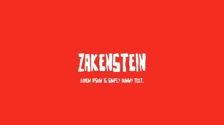 Zakenstein Font Family