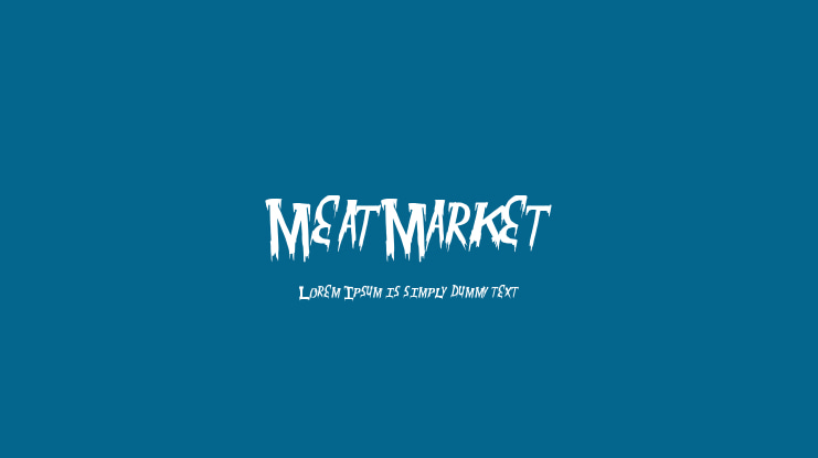 MeatMarket Font