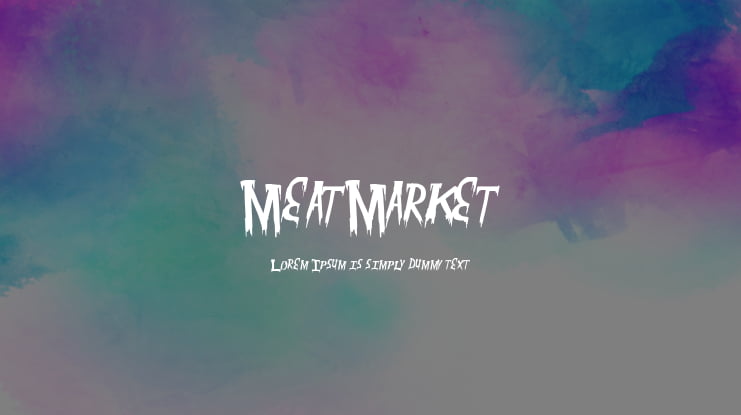 MeatMarket Font