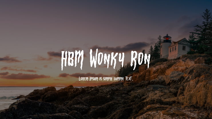 HBM Wonky Ron Font