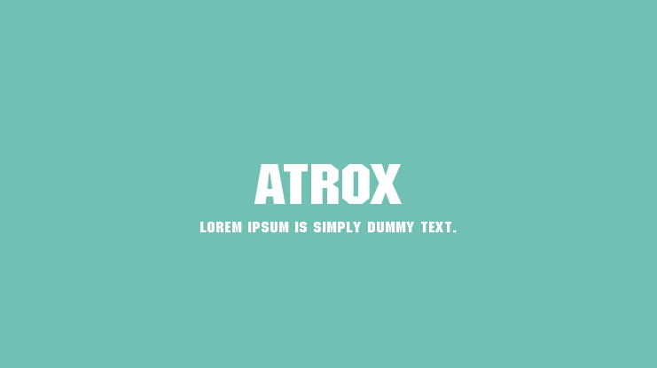 Atrox Font