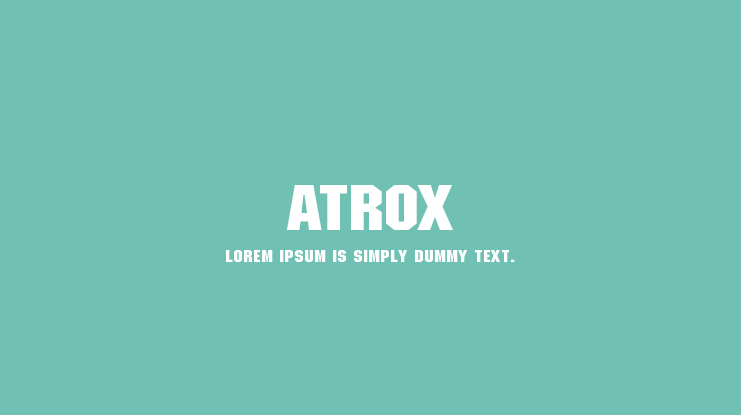 Atrox Font