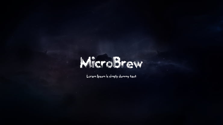 MicroBrew Font