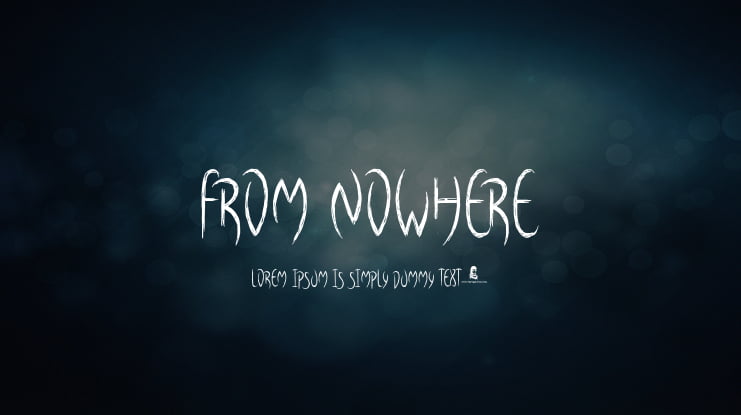 From Nowhere Font