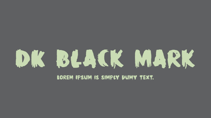 DK Black Mark Font