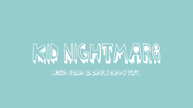 Kid nightmare Font
