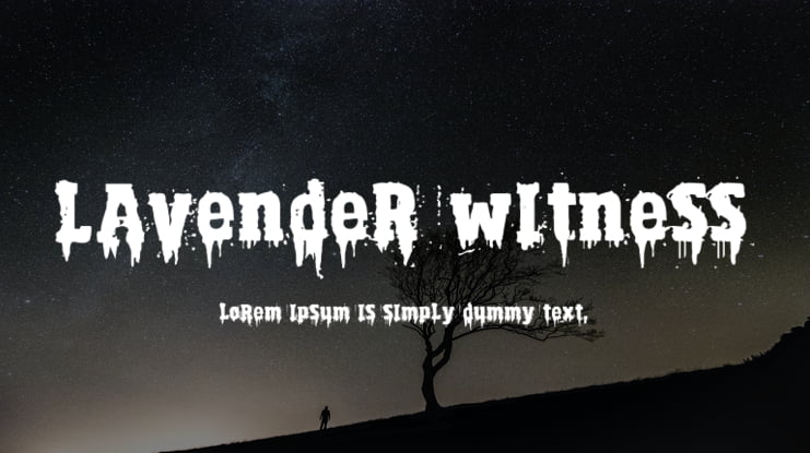 Lavender Witness Font