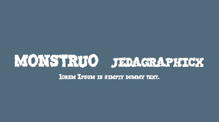 MONSTRUO-jedagraphicx Font