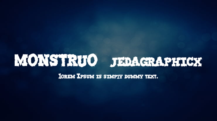 MONSTRUO-jedagraphicx Font