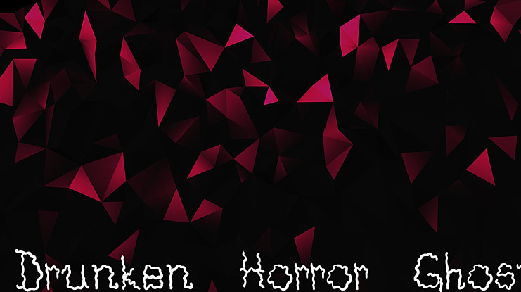 Drunken Horror Ghost Font