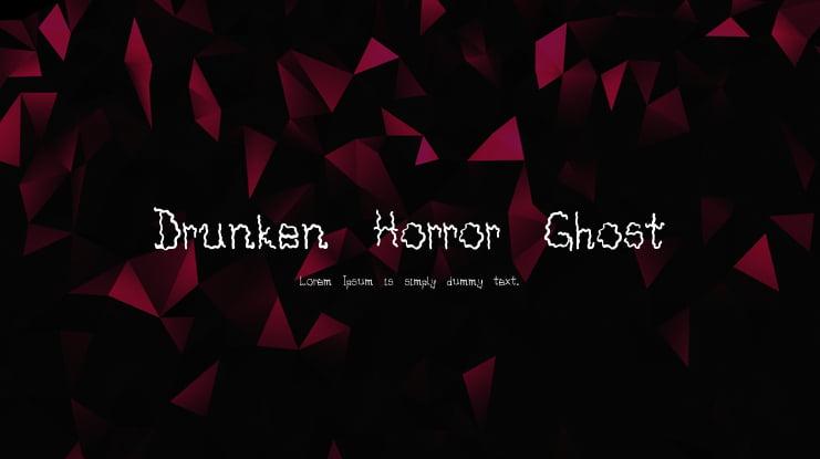 Drunken Horror Ghost Font