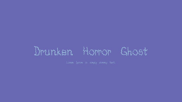 Drunken Horror Ghost Font