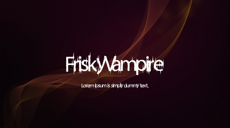 FriskyVampire Font
