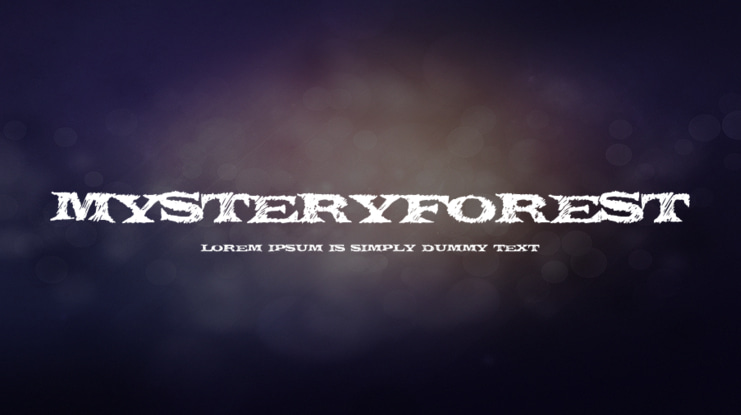 MysteryForest Font