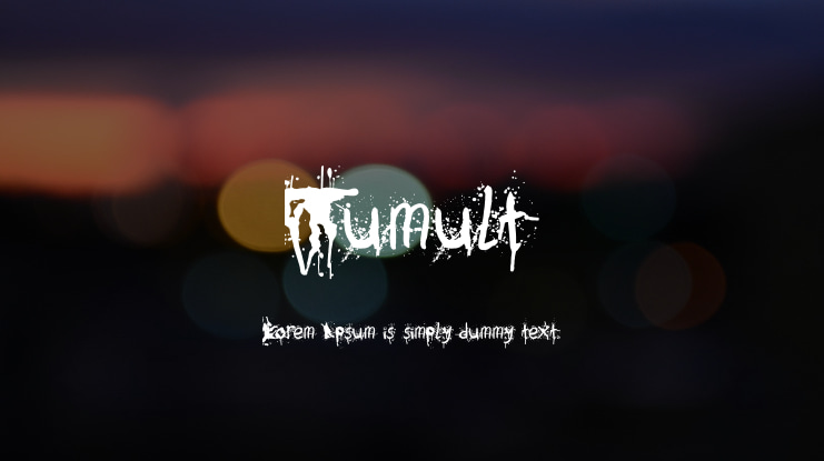 Tumult Font