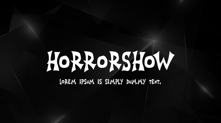 Horrorshow Font