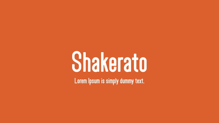 Shakerato Font Family