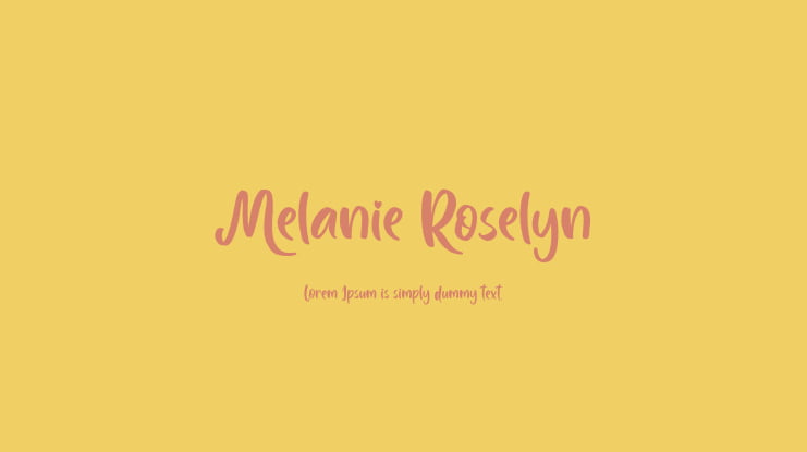 Melanie Roselyn Font
