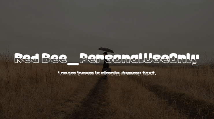 Red Bee_PersonalUseOnly Font